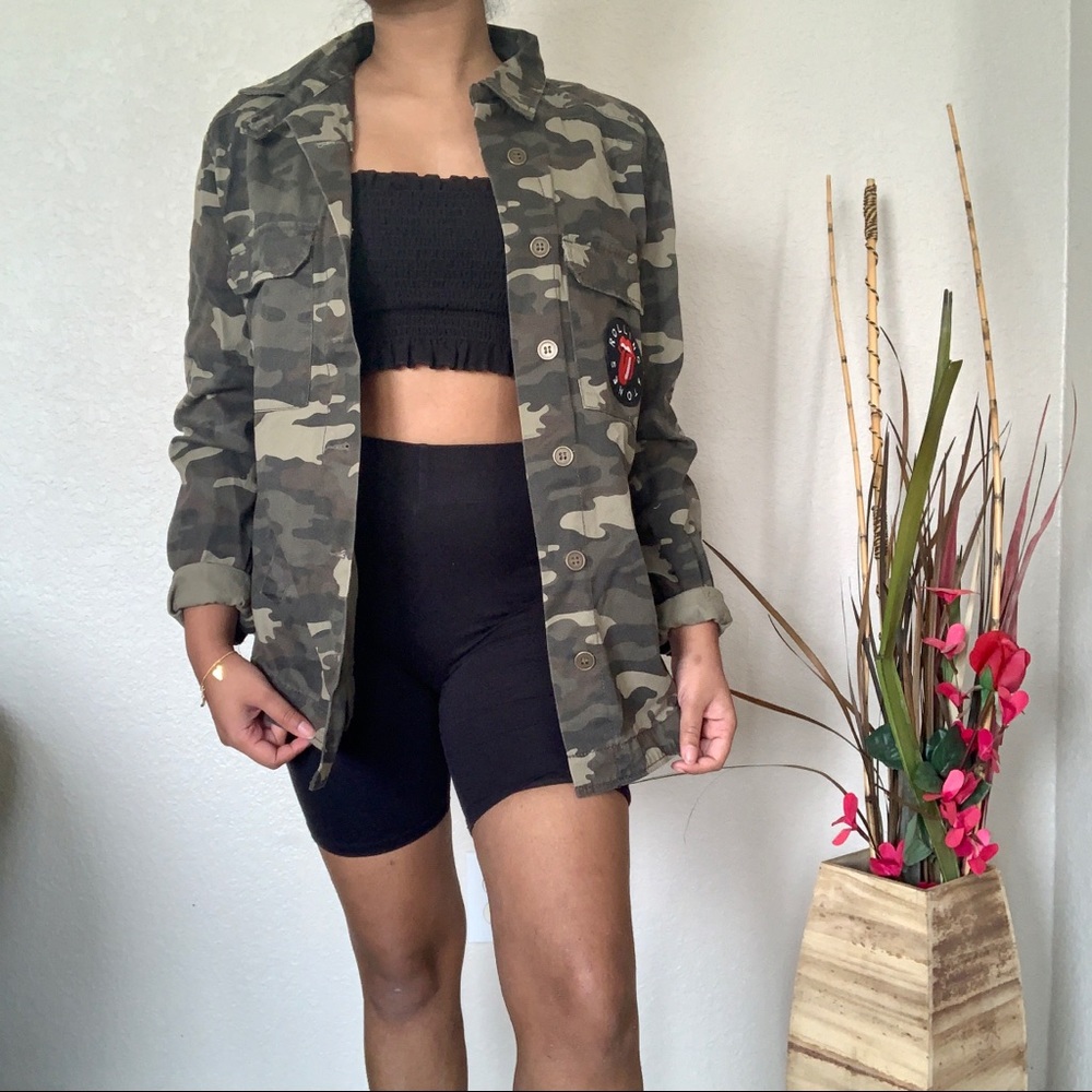 Rolling Stone Olive green Camo Jacket